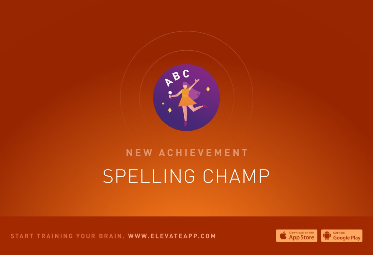 I unlocked a new Achievement in Elevate. You can challenge yourself too. Get Elevate here: elevateapp.sng.link/A1moj/ksel/1gbb