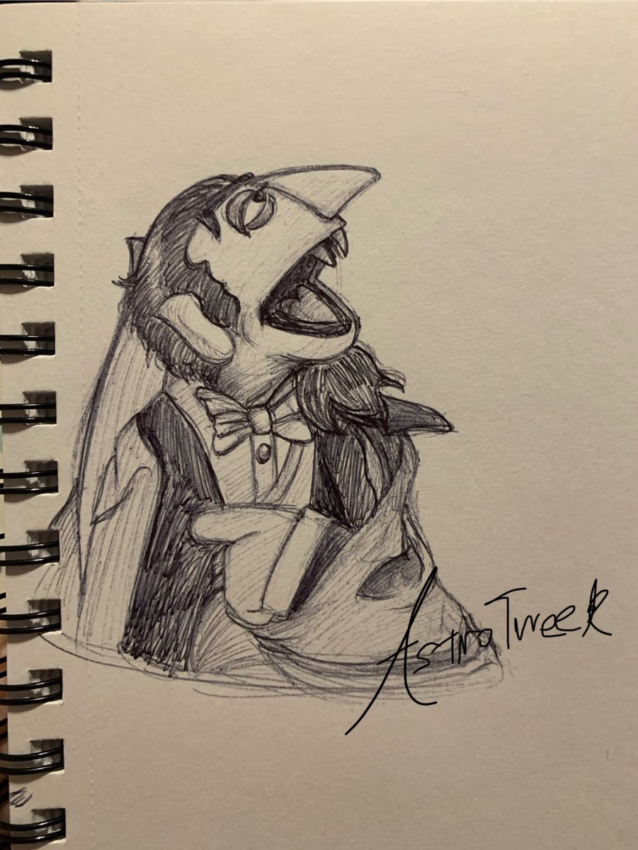 Zombeebs's tweet photo. Hello everybodee.
I’m not dead lol

Been very absent but I have some PVZ stuff + moot OC art cooking. Here’s an old drawing I did of the Count bc he’s the best Sesame Street Muppet #thecount #sesamestreet #muppets #fanart #penart https://t.co/rarSVwbwKu