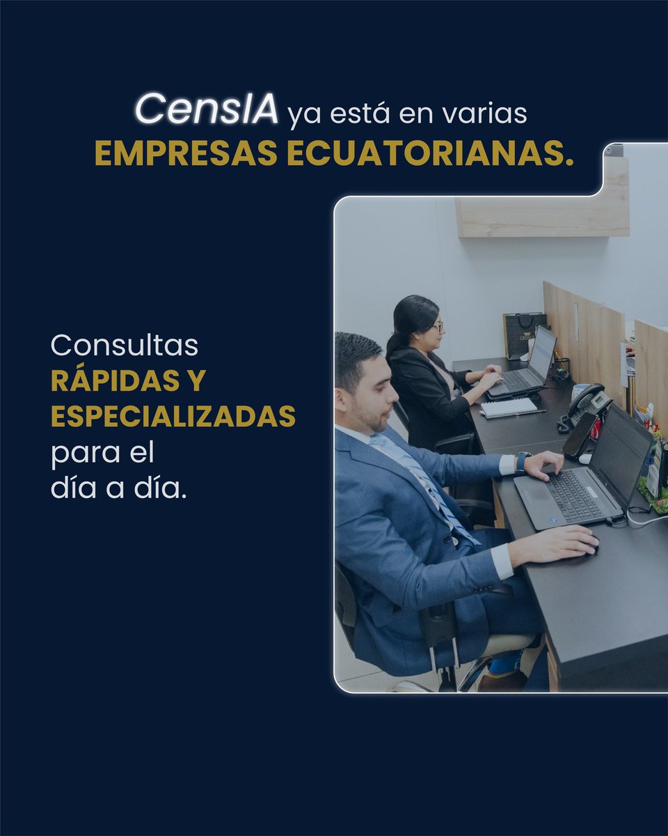 CensusEc's tweet image. Con nuestra herramienta tienen acceso a asesoría legal laboral y tributaria en minutos, resuelven dudas rápidas o especializadas y toman decisiones con respaldo jurídico real. 

¿Qué esperas para que tu empresa también aproveche CensIA?

#censia #derecholaboral #derechotributario