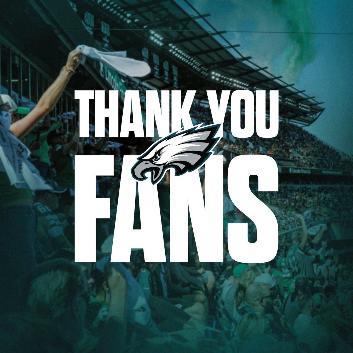 #EaglesEverywhere, you were with us every step of the way. Thank you 💚