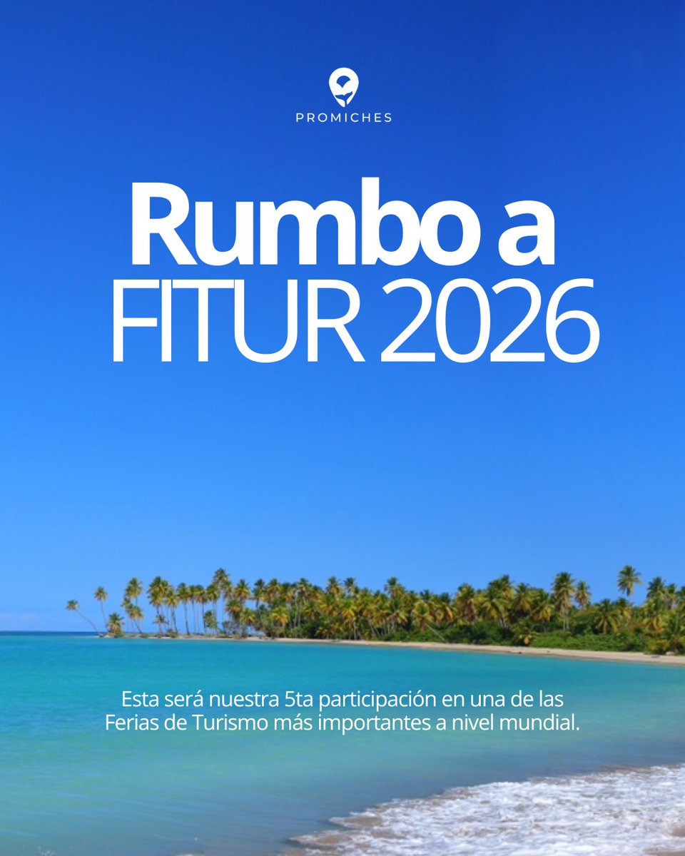 Promiches se prepara para participar en FITUR 2026, junto <a href="/TurismoRD/">Ministerio de Turismo RD</a>, en una de las ferias de turismo más relevantes a nivel internacional. Esta presencia reafirma nuestro compromiso con el posicionamiento de Miches como un destino emergente, regenerativo y de alto valor.