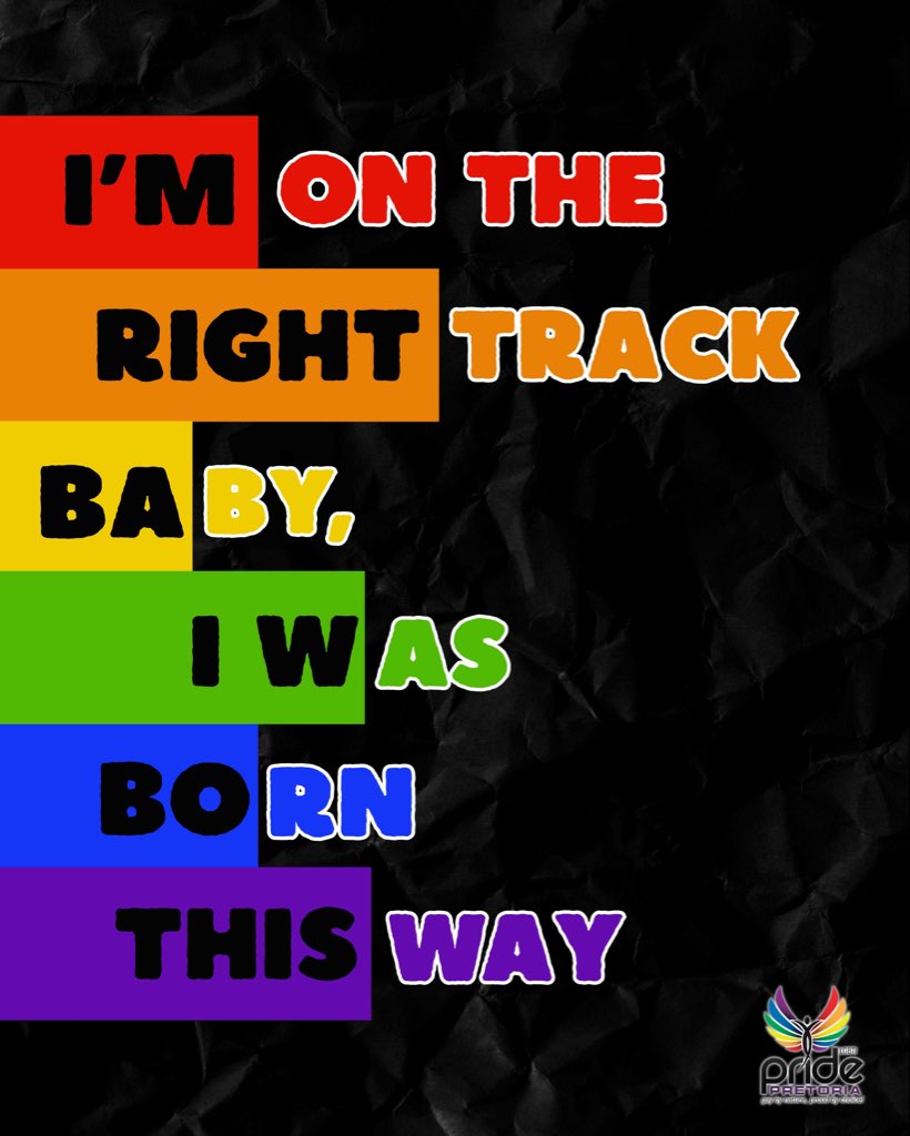 Right track, baby. No brakes. Just Pride. 💖🌈🚀
#PretoriaPride #BornThisWay