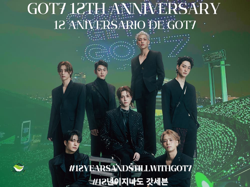 IreG08's tweet photo. GOT7 12TH ANNIVERSARY
#12YearsAndStillWithGOT7
#12년이지나도_갓세븐 
Gracias @GOT7Official 
Son lo mejor que me ah pasado en mi vida los amo chicos por muchos años más juntos 💚🐣🫶😘🎊🎊🎉 https://t.co/gmLOQGRHxs