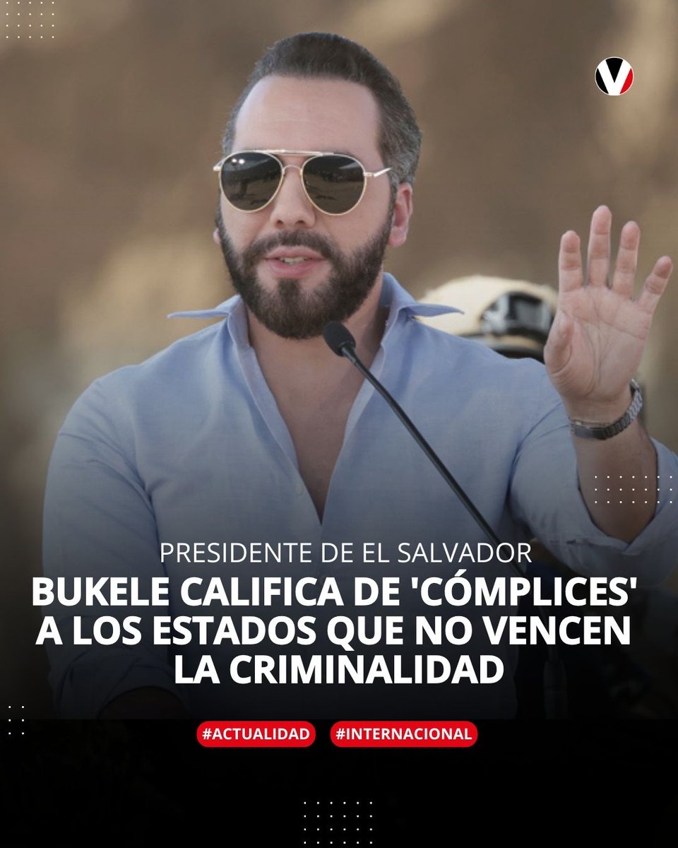 🚨🔴 #VIDEO | “No hay Estado que no pueda contra los criminales. Si un Estado no vence a la criminalidad es porque el Estado es cómplice". #Bukele lanzó una dura acusación contra los gobiernos que fracasan en la lucha contra el crimen: v.vistazo.com/4qpZv2l