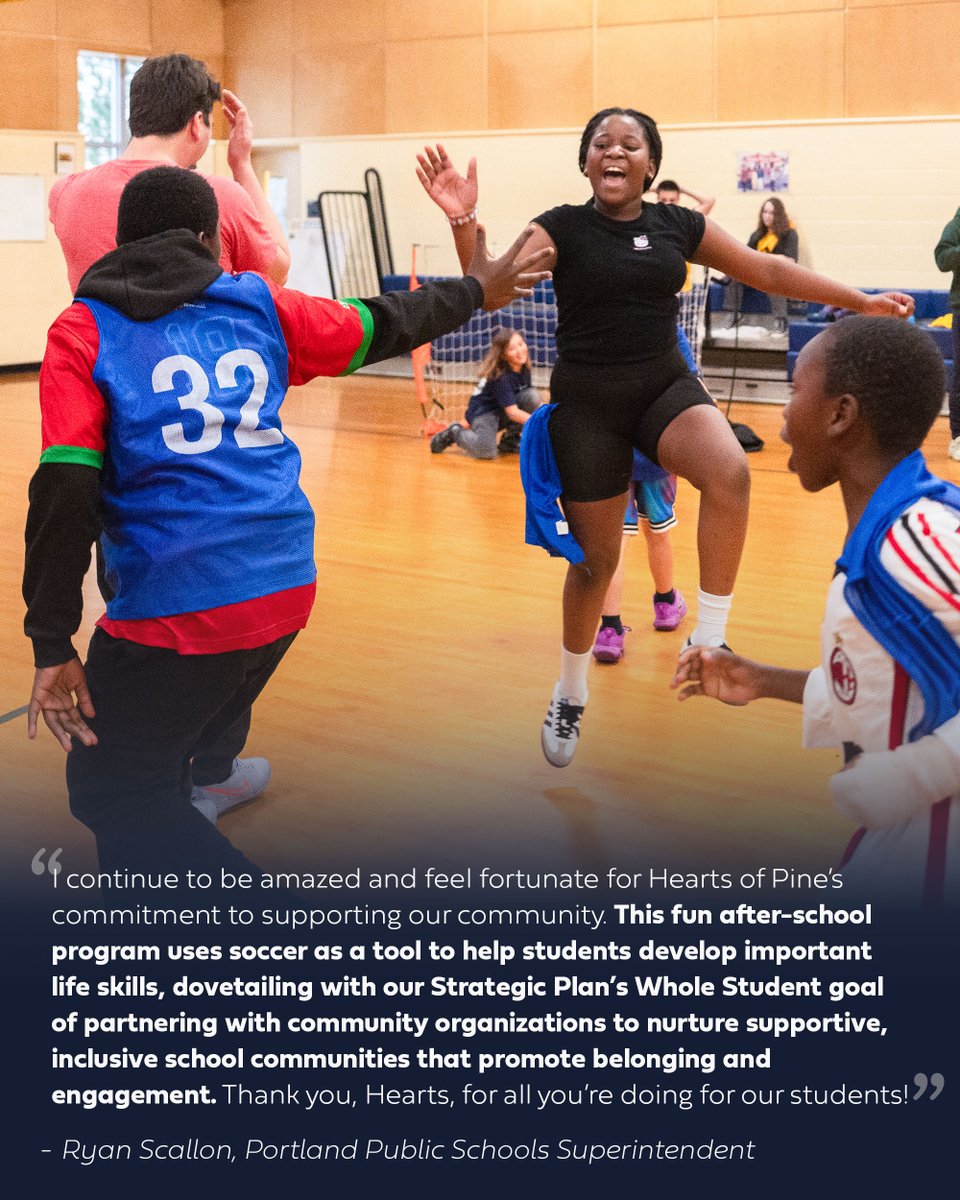 Soccer for Good ♥️

We're thrilled to announce that we'll be extending our Portland Soccer Project after school programming to Talbot Community School, the program will kickoff at its second location in February and run twice weekly through the remainder of the school year.