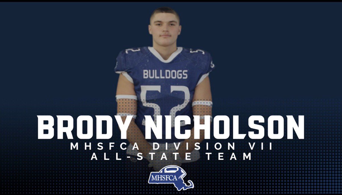 BrodyN52's tweet photo. Honored to have been selected for the MHSFCA D7 All-State Team https://t.co/GjuQ8tN2ER