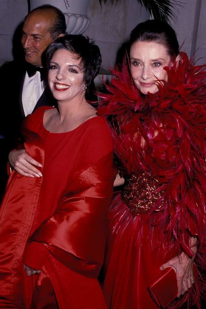 hepburnthinker's tweet photo. Audrey Hepburn and Liza Minnelli photographed together at the 8th Annual Council of Fashion Designers of America Awards at the Metropolitan Museum of Art, New York City in 1989♡ https://t.co/IrFpP2XZtf
