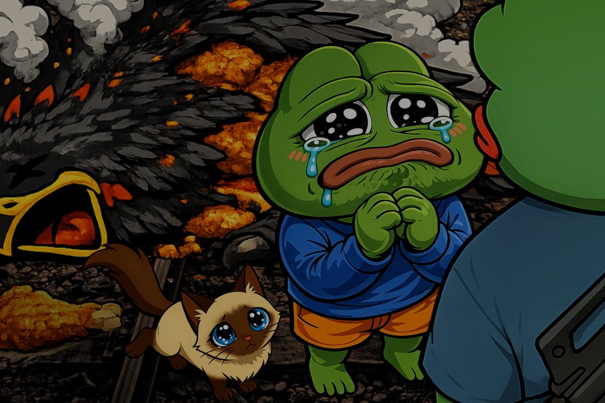 With three chickens sprawled on the ground, Pepe inspects each one