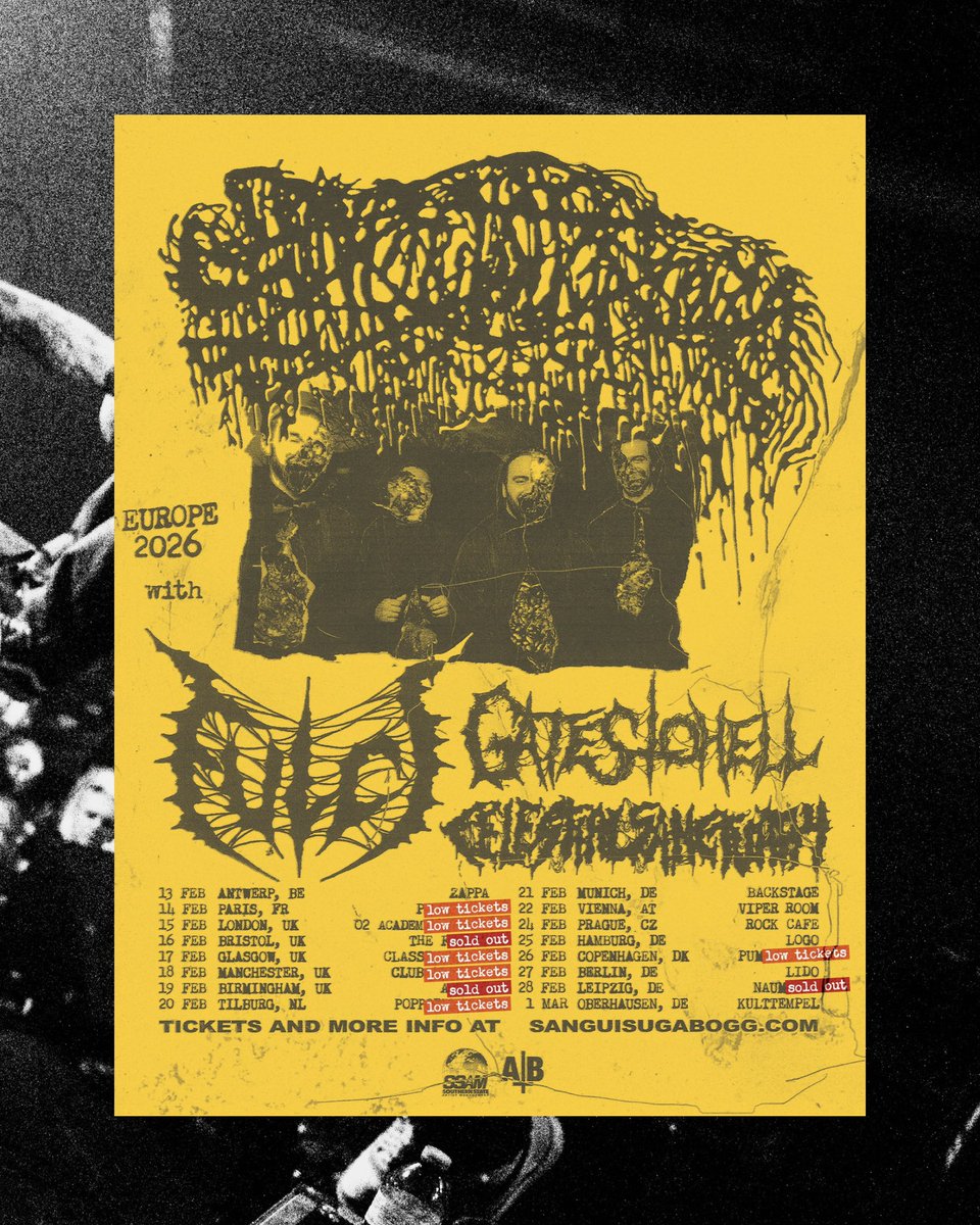 gatestohell502's tweet photo. January and February shows. https://t.co/CMx1mPBHYI