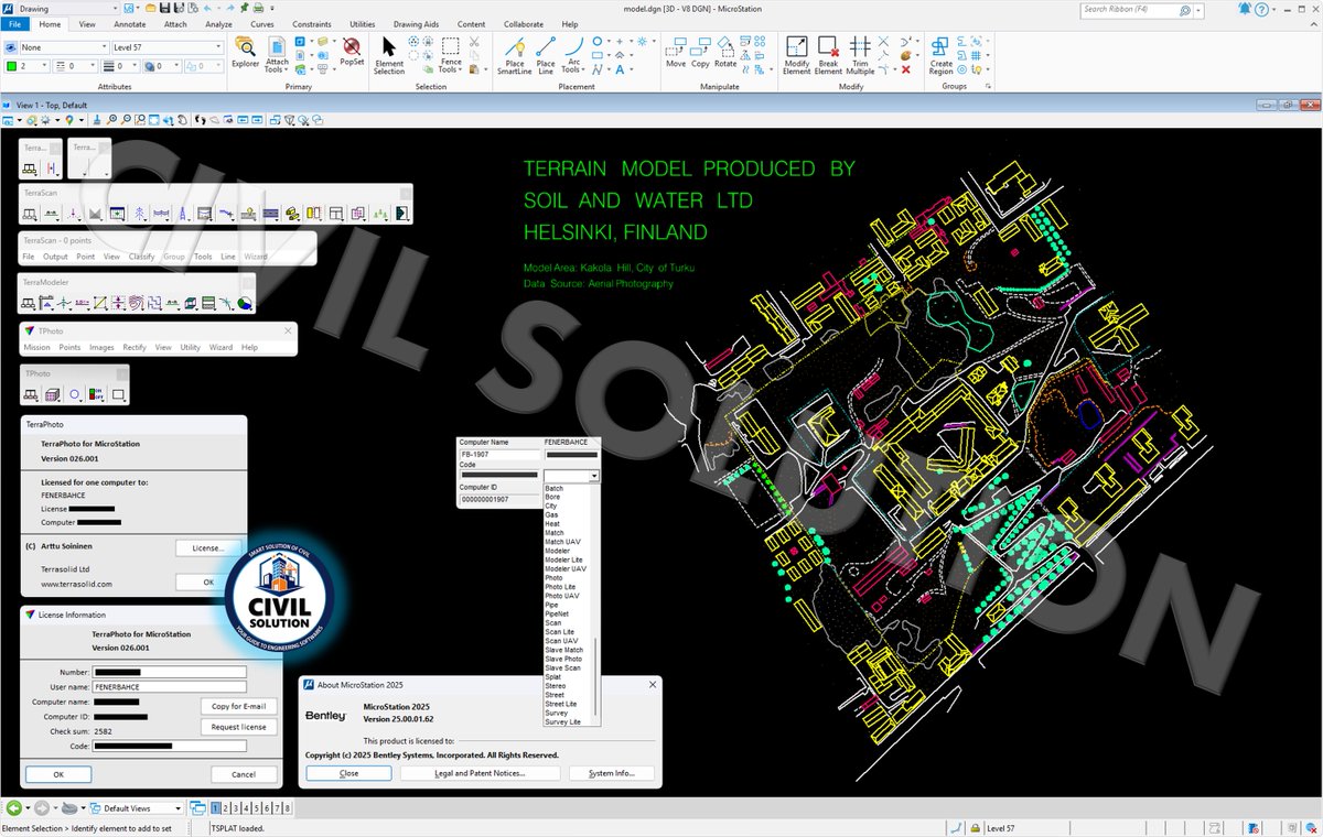sscscv's tweet photo. 📡 Terrasolid Spatix &amp; MicroStation Suite v26

📥 Download Now: https://t.co/MamMozdV5g

#Terrasolid #Spatix #MicroStation #TerrasolidSuite #SpatixCAD #LiDAR #PointCloudProcessing #3DVisualization #GeospatialAnalysis #MappingSoftware #GIS #Topography #RemoteSensing #Surveying https://t.co/AkNZrYJ2Z6