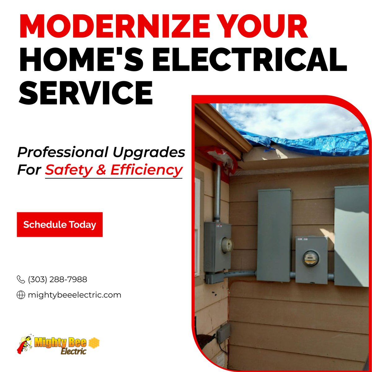 mtybee's tweet photo. 🔌 Is your home's electrical service keeping up with modern demands?
We provide expert upgrades for safety and efficiency.

Book your service upgrade now!
📞 (303) 288-7988 | 🌐 https://t.co/2uOL2JXdbR
#ElectricalServiceUpgrade #HomeImprovement #Electrician https://t.co/JgKuzYYg9F