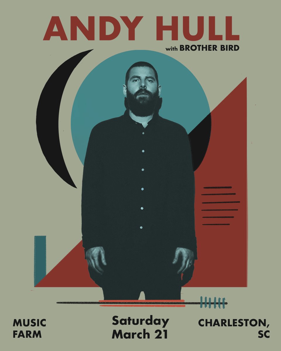 JUST ANNOUNCED ✦ Andy Hull
📅 Saturday, March 21, 2026
📍 Music Farm - Charleston, SC
On Sale 1/16 at 11AM ✧ musicfarm.com