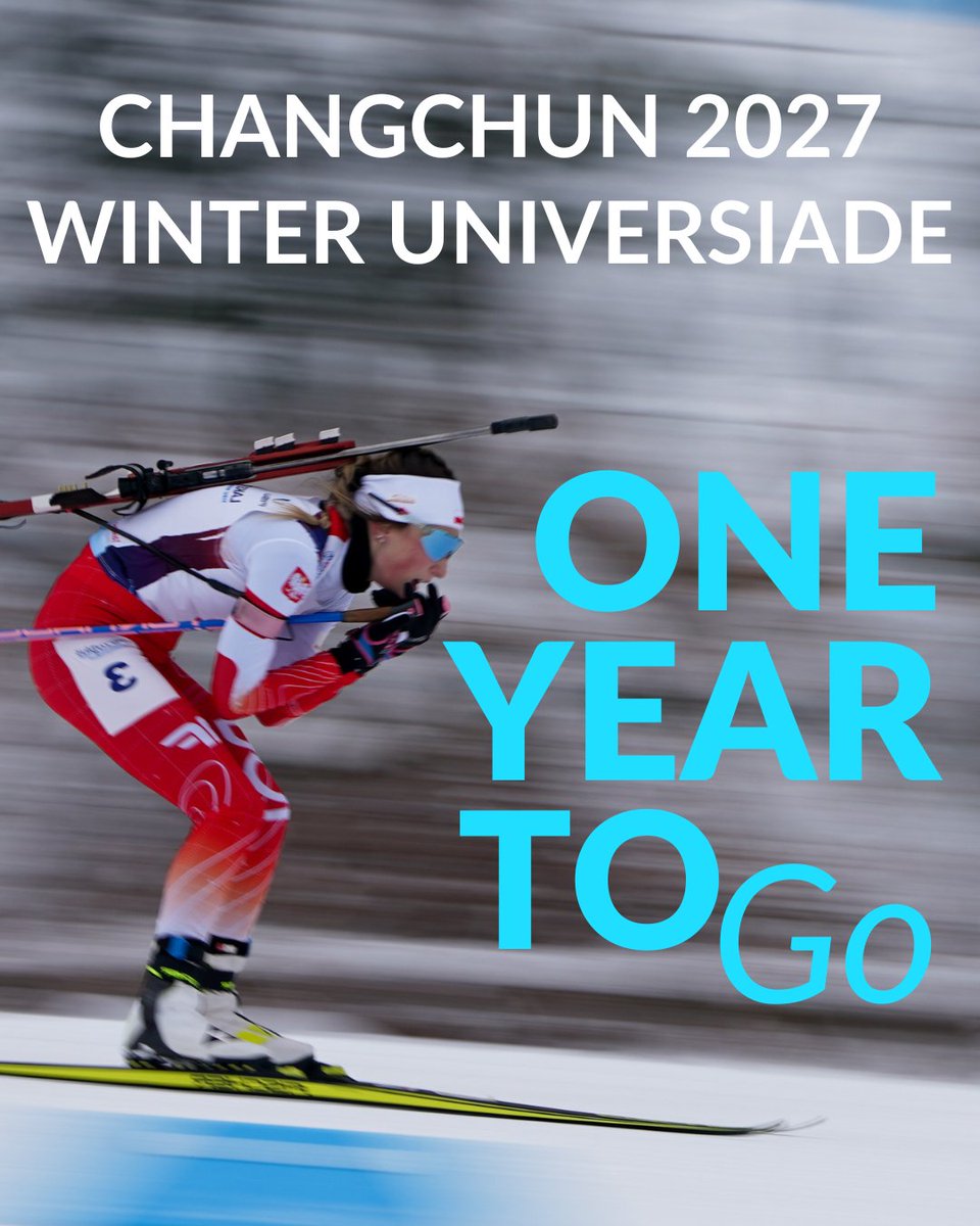 FISU's tweet image. Changchun 2027 Winter Universiade: The Journey Starts Now! ❄️🤍
Lights across Changchun shine bright as we start the one-year countdown to Winter Universiade 2027! ⏳✨

#Unisport #FISUGames #Wintergames #Wintersports #Skiing #Snow