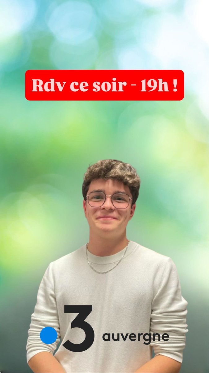Antond_025's tweet photo. Rdv ce soir - 19h sur France 3 Auvergne ! https://t.co/pzjEtTyUfe