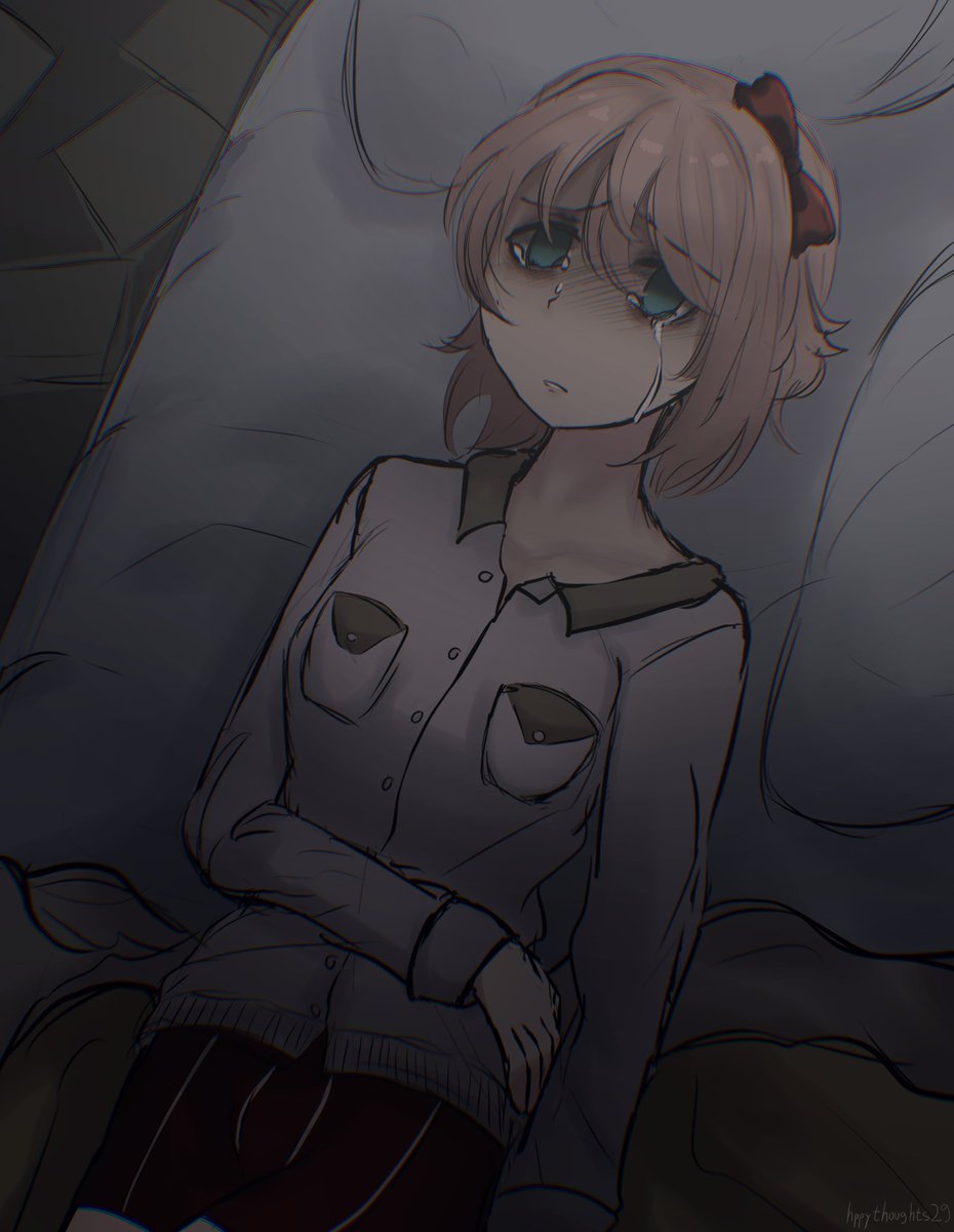hppythoughts29's tweet image. Poor sunshine... #ddlcfanart #ddlc