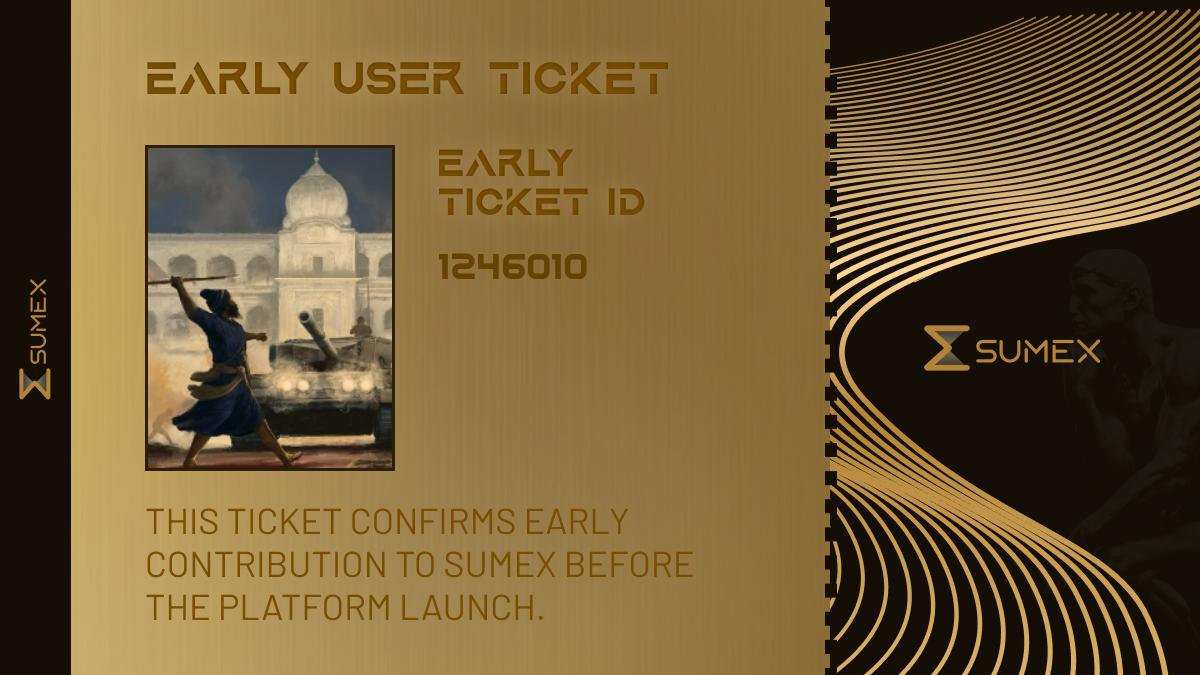 Oggythedon's tweet photo. I want to become one of the EARLY BIRDS in @Sumex_Labs!

Only 15,000 roles - and they’re getting claimed fast.

Their first OG-PASS wave was claimed in just one day, I’m not missing this one.

TGE SOOOOOON!

btw - check out my excellent ticket https://t.co/5W8LxBi3op