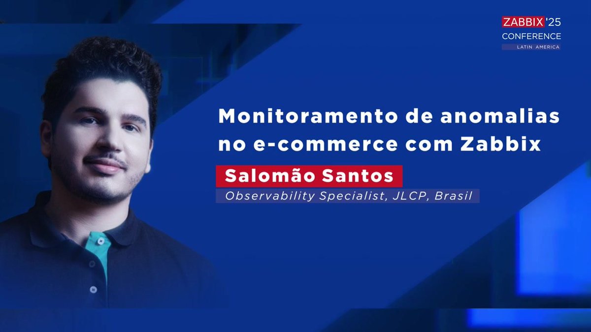 Estamos contando os dias para a #ZabbixConferenceLatam2026! Enquanto finalizamos os preparativos, relembre as palestras da edição 2025 no canal do YouTube da Zabbix.

📺 Confira hoje: Monitoramento de anomalias no e-commerce com Zabbix, com JLCP: youtube.com/watch?v=nrdvLy…