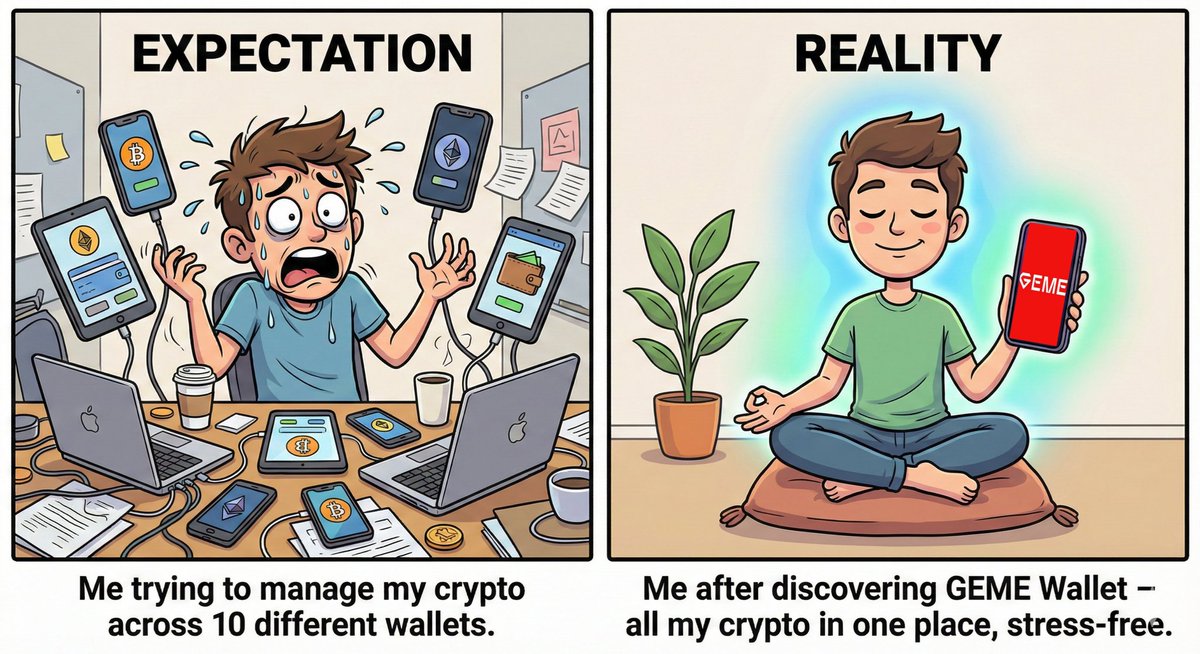 Engr_Shamss's tweet photo. Switching to GEME Wallet is like going from chaos to zen… your crypto finally deserves a spa day.
@GemeWallet
#GEMEWallet #WalletLife #CryptoMadeEasy