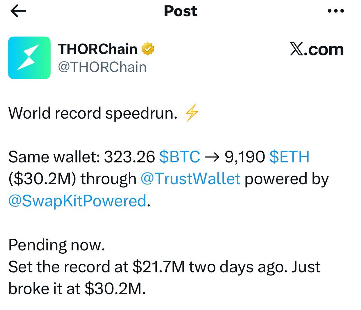 $200k in one click into equity holders’ pockets, not a cent for $TWT

token holders get a discount inside trust wallet on... TWT market price

this is why dual equity + token feels toxic

the trade prints revenue, the token is left selling ‘utility’ like it’s compensation