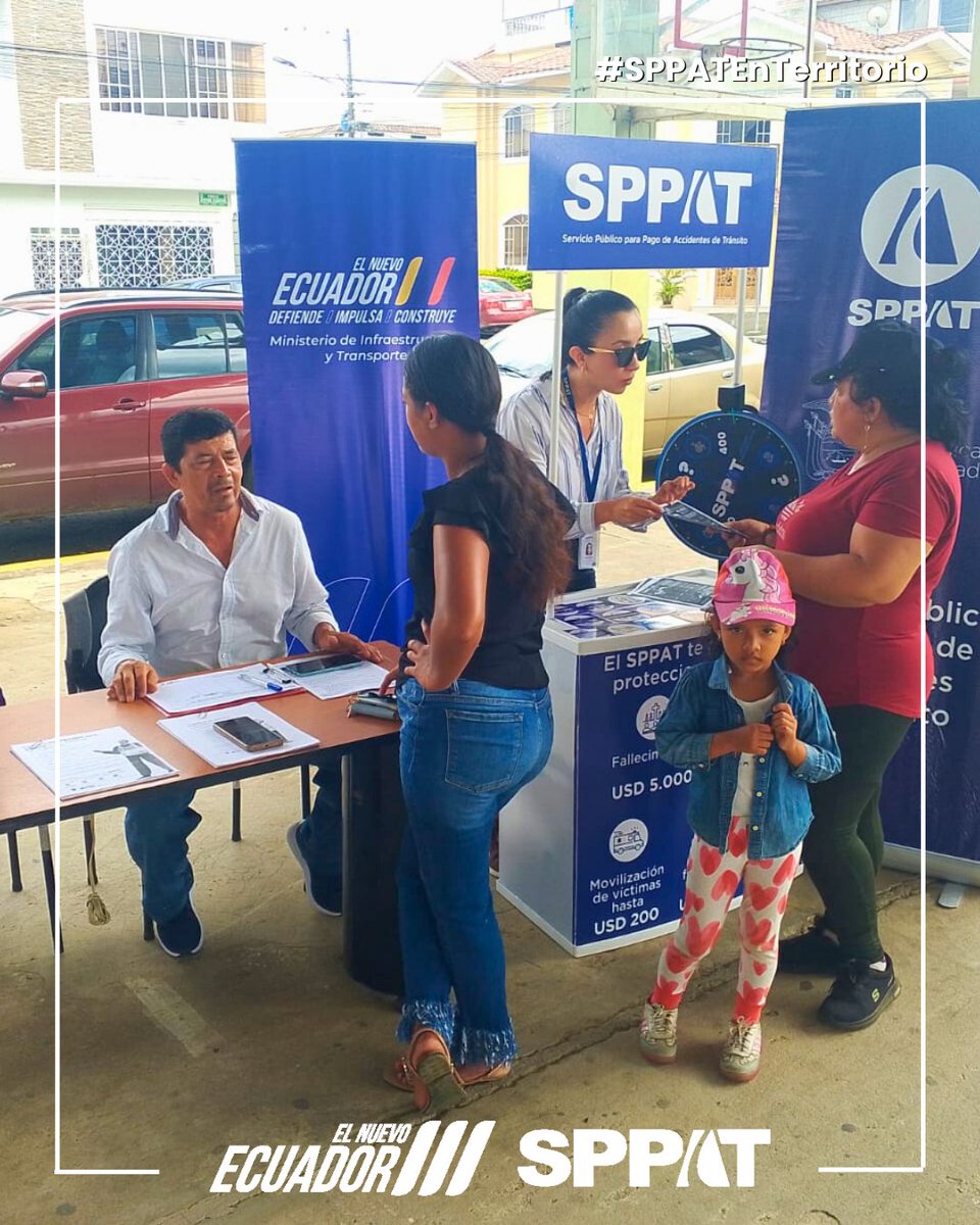 📍 SPPAT en territorio: charlas y brigadas en Chimborazo, Manabí, Tungurahua y El Oro, socializando protecciones ante siniestros de tránsito.

#SPPAT #SPPATEnTerritorio #ProtecciónCiudadana #SeguridadVial #NuevoEcuador #InformaciónQueProtege