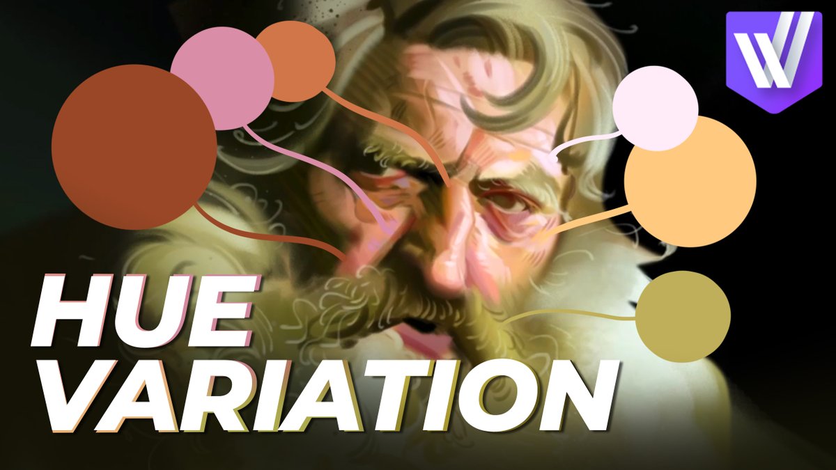 visignacademy's tweet photo. A good painting + hue variation = a great painting!
This 6’ video breaks down where we find hue variation, how far to push it, and how value remains important (you really want to see these examples).

🎥 https://t.co/vyxLJdURRE

#visignacademy #huevariation #digitalillustration #illustrationtips #colortheory