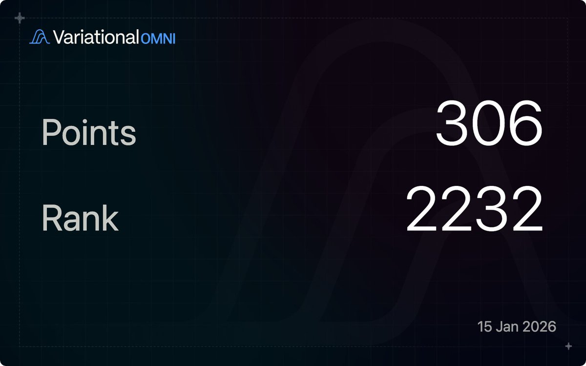 Danielxtrading's tweet photo. @variational_io points dropping in 7 hours
aiming for 30+ point this week letsgoo

If you still need a code: OMNIC70ZSD2U https://t.co/yBhT0VxtvK
