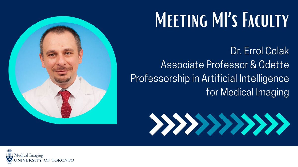 UofTMedIm's tweet photo. Congrats to Assoc. Prof Dr. Errol Colak, who accumulated numerous professional achievements last year, including his recent appointment as Chair of the RSNA AI Committee! Dr. Colak also received the 2025 RSNA Honored Educator Award, recognizing his many contributions to the @RSNA https://t.co/5dmhlMKJ6w