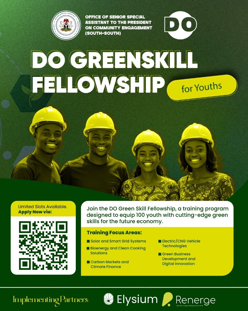i______bm's tweet photo. The Green Skills Fellowship Programme is a 7-week hybrid training for undergraduates, graduates, and early-career professionals and climate change enthusiasts.

*What to Expect:*

Virtual lessons + hands-on practical sessions

One-month industrial attachment https://t.co/RtTibrg0yr