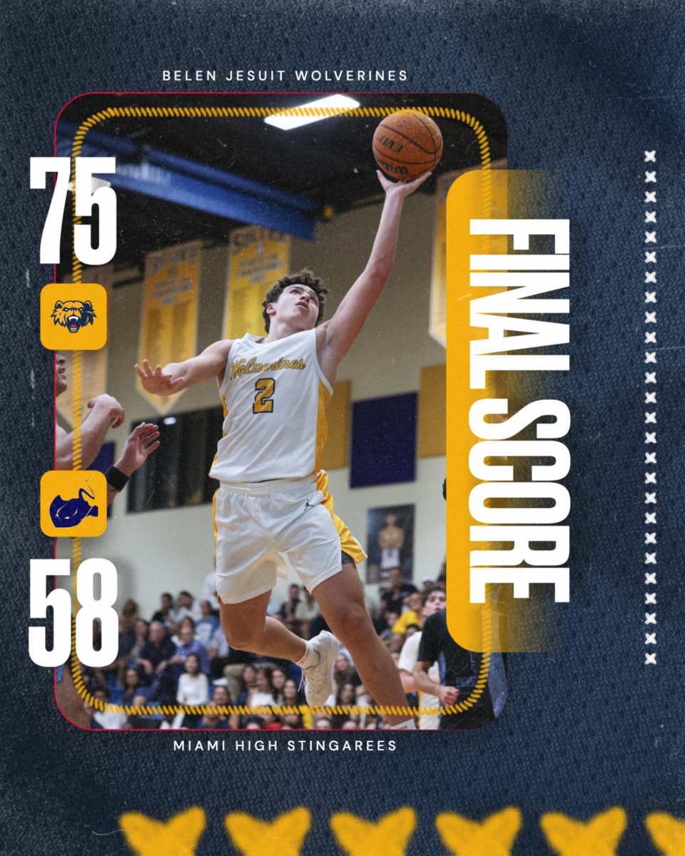 belenathletics's tweet photo. #WolverinesWin The Varsity Basketball team defeated Miami High 75-58. Leading scorer for the Wolverines was Orlando Roche and the player of the game was Alejandro Bird who score 12 and had 12 steals. #GoWolverines #BelenBasketball https://t.co/XcNWQdQjoY