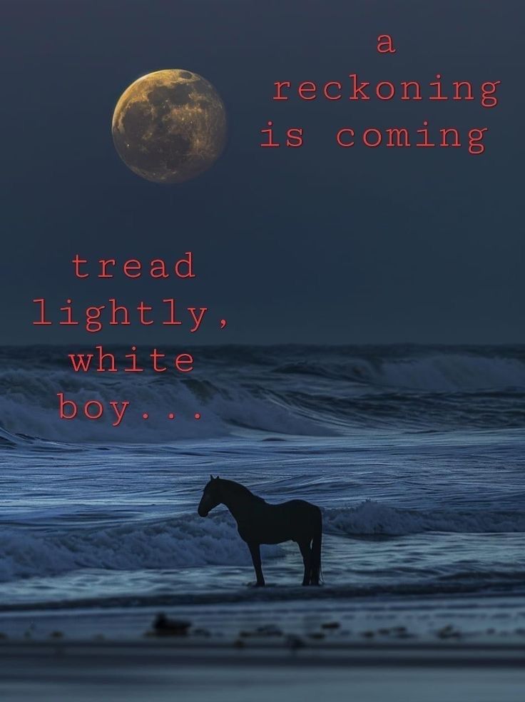 equine__dentist's tweet image. *threateningly* white boy…