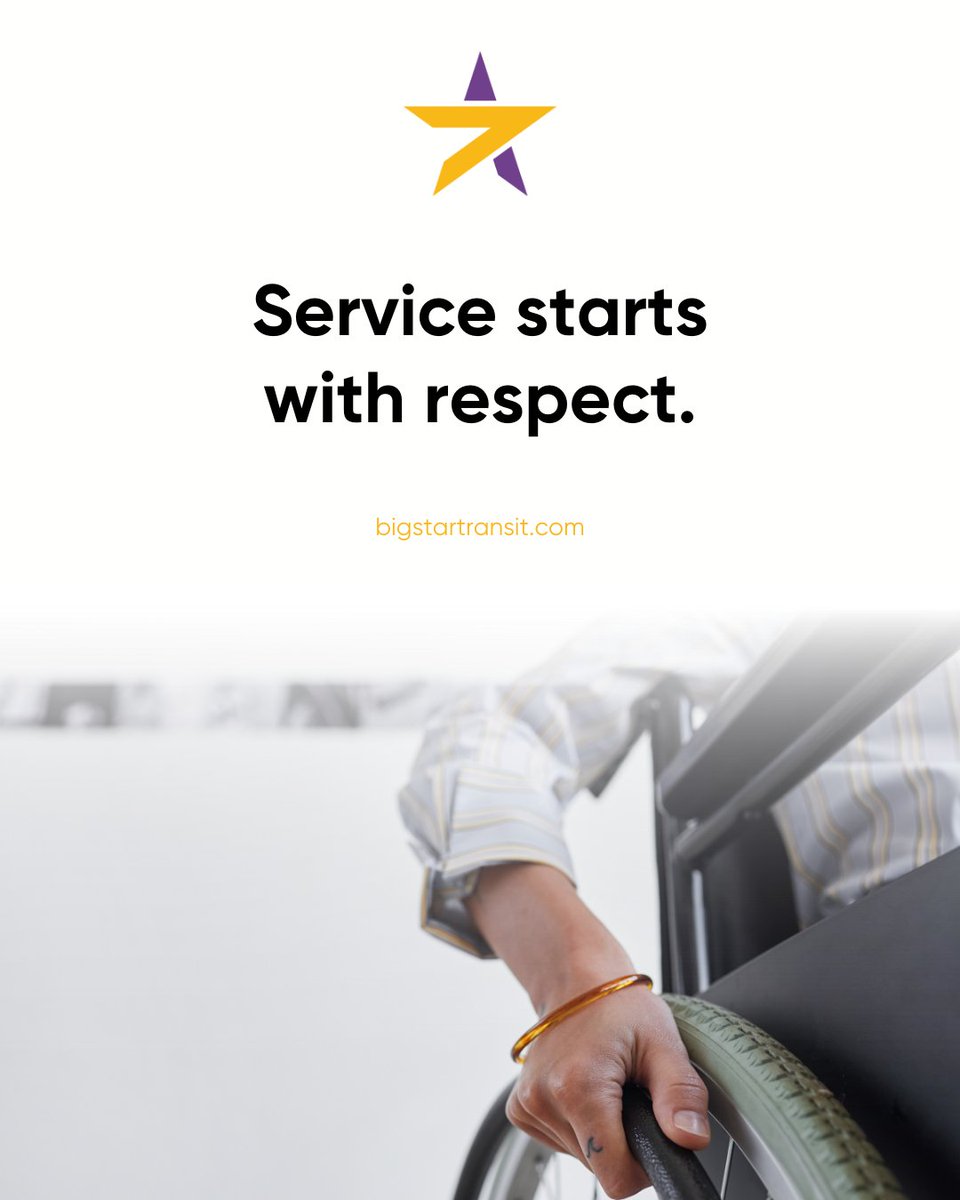 BigStarTransit's tweet photo. Great service starts with dignity and respect. At Big Star Transit, every rider interaction reflects our commitment to thoughtful, people-first transportation.

https://t.co/dj5oZ9i700 

#paratransit #trasportation #paratransitservice #bigstartransit #operator https://t.co/bxYCqWZh4y
