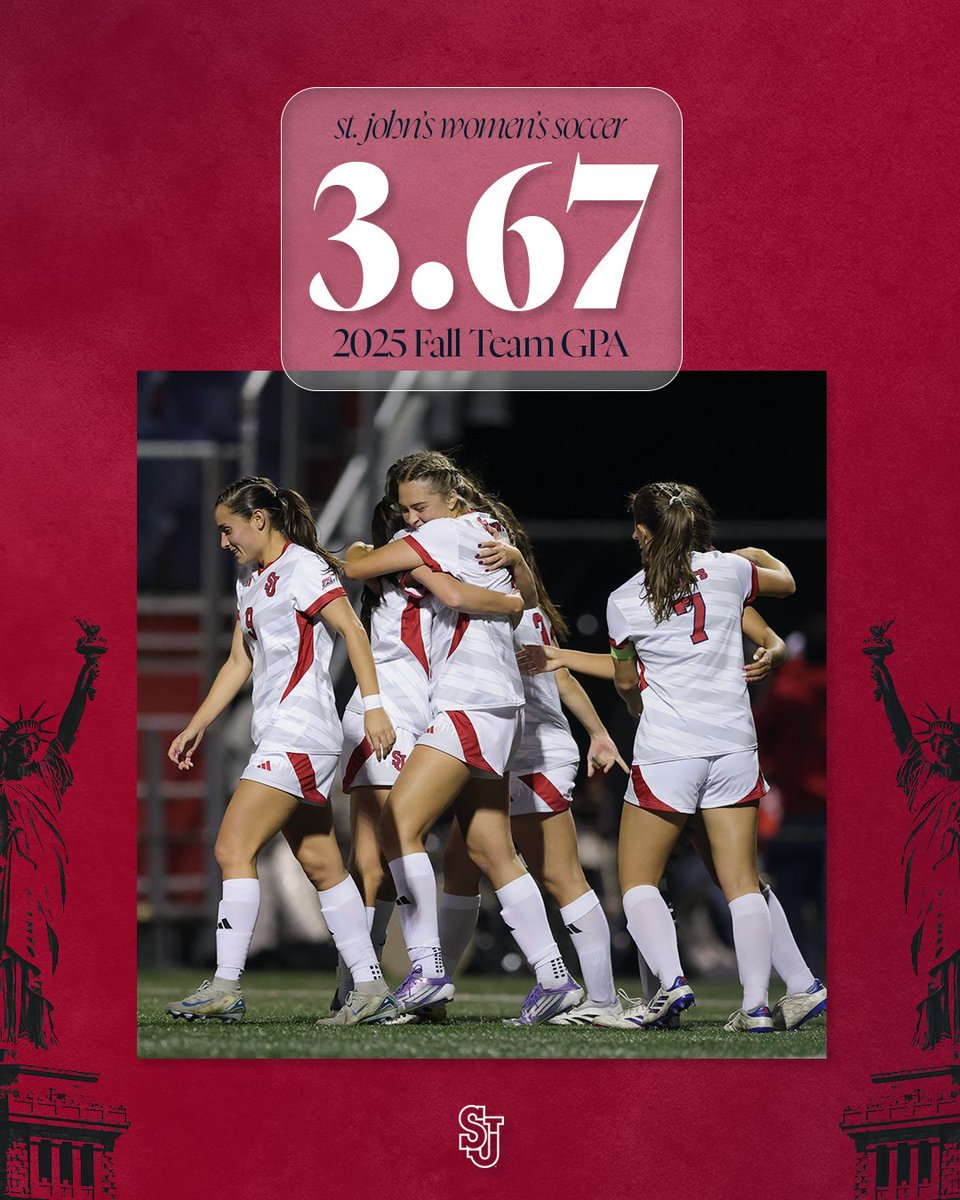 StJohnsWSoccer's tweet image. Putting the STUDENT in student-athlete ⚽️📚!

#RedStorm
