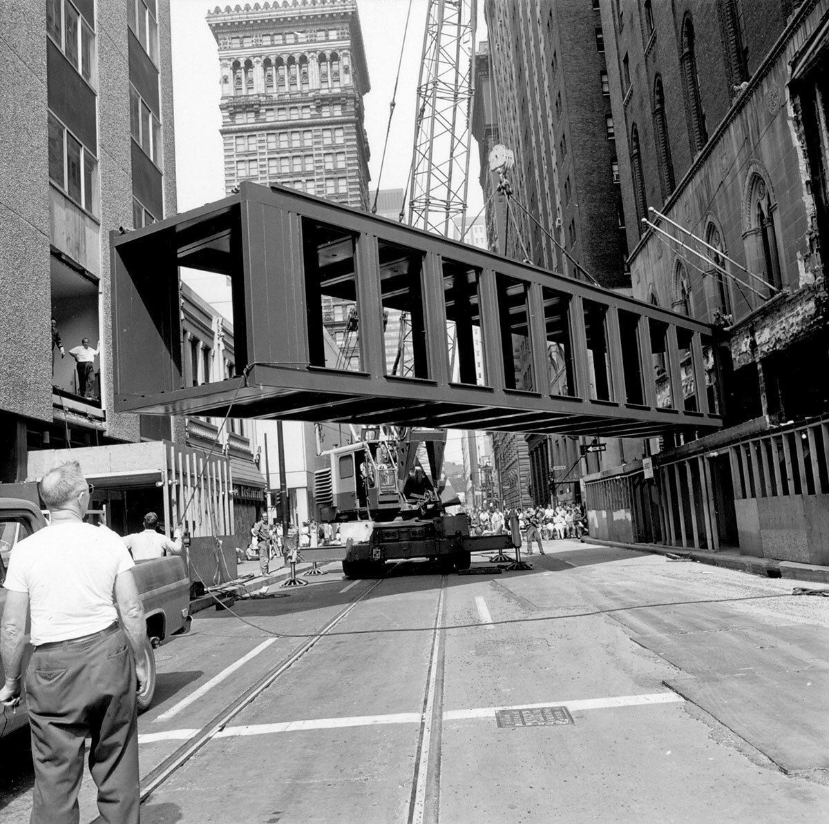 Point Park’s campus has evolved over the decades—and the skybridge is part of that story. 

This #ThrowbackThursday, we’re sharing a glimpse of the skybridge's construction in 1968 and a moment in Point Park history.