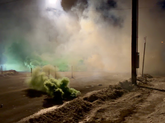 TheJFreakinC's tweet image. 🚨Last night, in Minneapolis, federal agents fired green chemical gas into a residential neighborhood after community members showed up to document what was happening on their own block.

Let’s be very clear about what that means…

This wasn’t a federal courthouse.
This wasn’t…