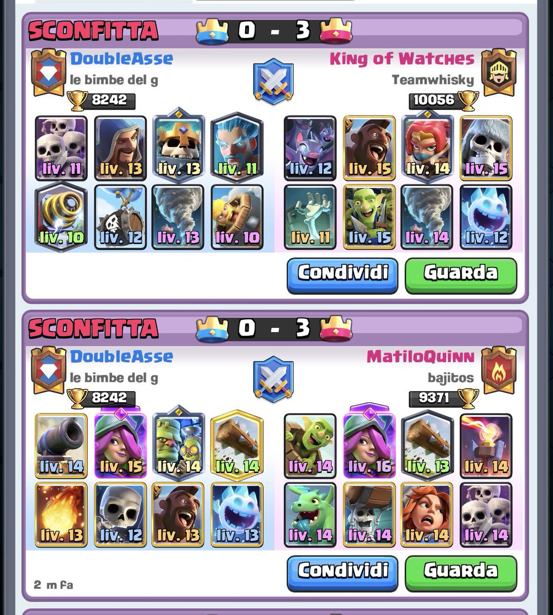 ItsAle23_'s tweet photo. @supercell HOW THE FUCK IS THIS FAIR, IM 8k trophies in war im againts a guy at 11k trophies LVL 15 WITH ALL CARDS HIGHER MORE THAN 2 LEVELS, CAN YOU ATLEAST EXPLAIN TO ME THIS SHIT? AND HOPE YOU UNDERSTAND THAT THIS IS FRUSTRATING? https://t.co/OJmHmrkBXy