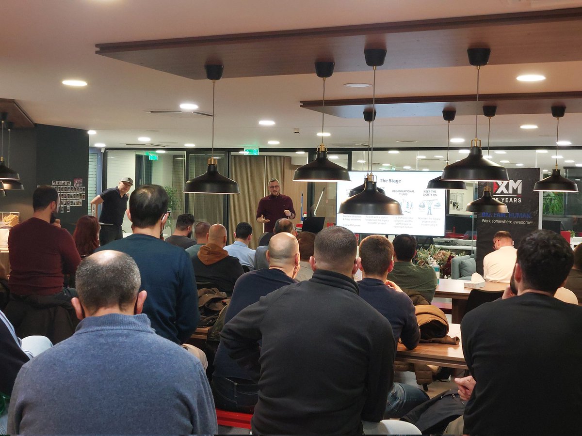 DDDGreece's tweet photo. Packed house at @XM_COM for the first #dddesign #meetup of the year with Andreas Maniatakos on stage with a DDD success story! https://t.co/yTY2BPTKwv