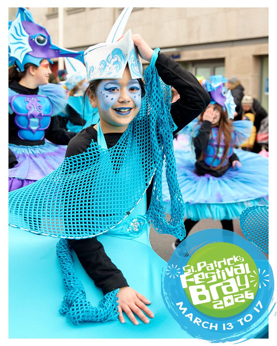 Registration is now officially open for the #BrayParade 2026! We're inviting all local businesses, clubs, schools, and community groups to take part in this year’s festivities.

Register ➜ bray.ie/brayparade2026/

#PaddysBray #PaddysBré #LoveBray #SpringInBray