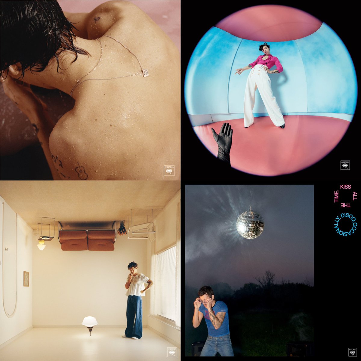 PopCrave's tweet image. Harry Styles’ solo albums:

• Harry Styles
• Fine Line
• Harry’s House
• Kiss All The Time. Disco, Occasionally