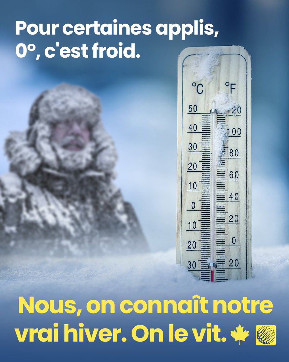 meteomedia's tweet image. Cet hiver, choisissez l’appli qui connaît vraiment votre réalité. Des prévisions locales conçues ici par des gens d'ici. 🍁🤝

📲 Téléchargez-la dès maintenant: ow.ly/1QUq50XWkYp

#Appli #AppliMeteo #MarqueCanadienne