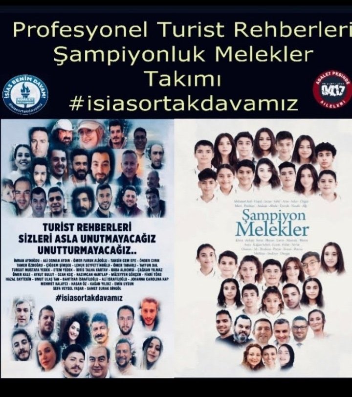 72 genç, 72 ışık, 72 yarım kalan hayat…
Onların sesi artık bizim nefesimizde.
Susmak yok, vazgeçmek yok.#isiasolasıkast 
#Şampiyonmeleklerimiz #Rehberleriçinadalet #RehberTahsincemEfe