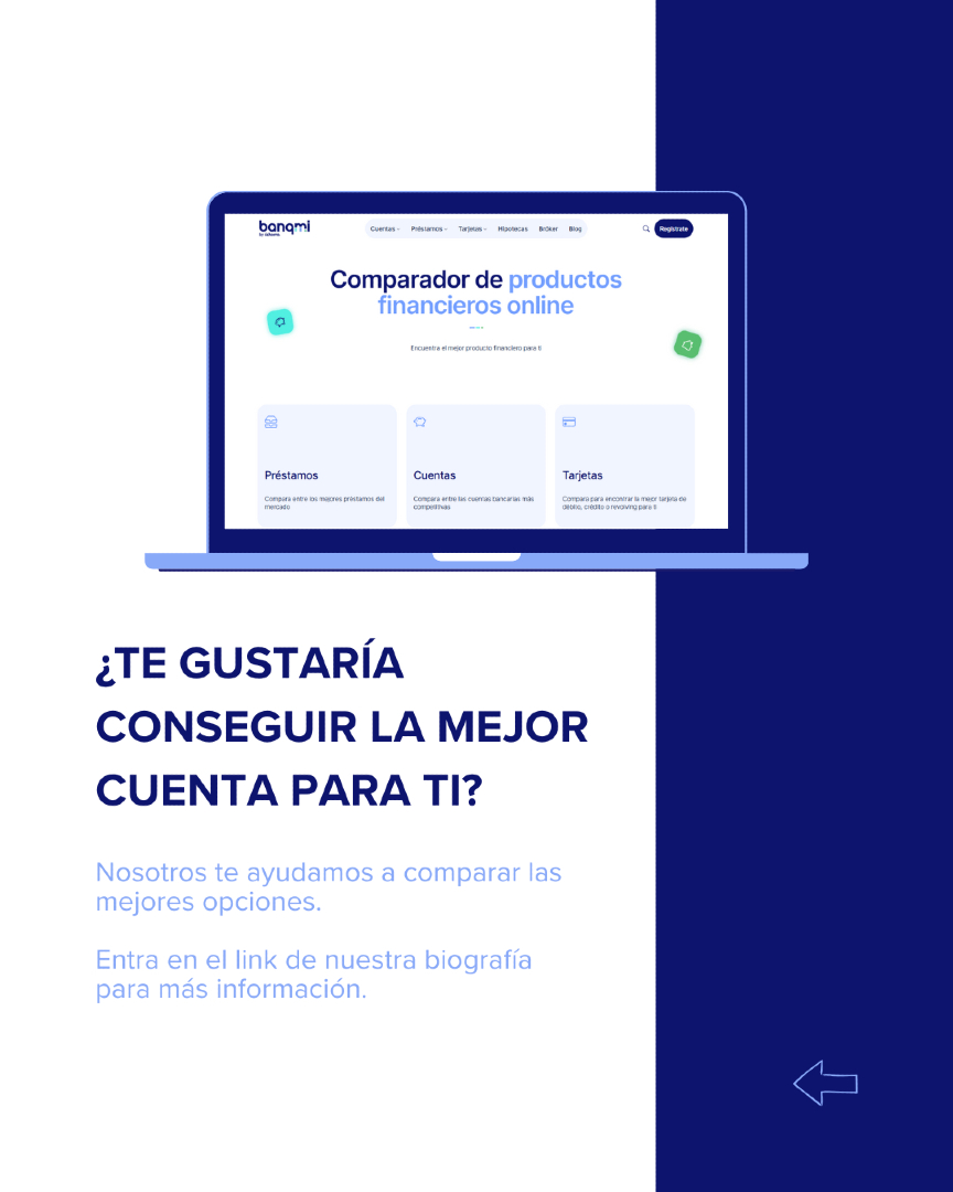 🙌 ¡Estas son las mejores cuentas de enero 2026! ✅

B100 ➡️ 3,40% TAE de rentabilidad
ING ➡️ 0,30% TAE de rentabilidad
Unicaja ➡️ 3% TAE de rentabilidad
Banco Mediolanum ➡️ 2,50% TIN anual y 1,24% TAE de rentabilidad

¡No te lo pierdas! 💪
