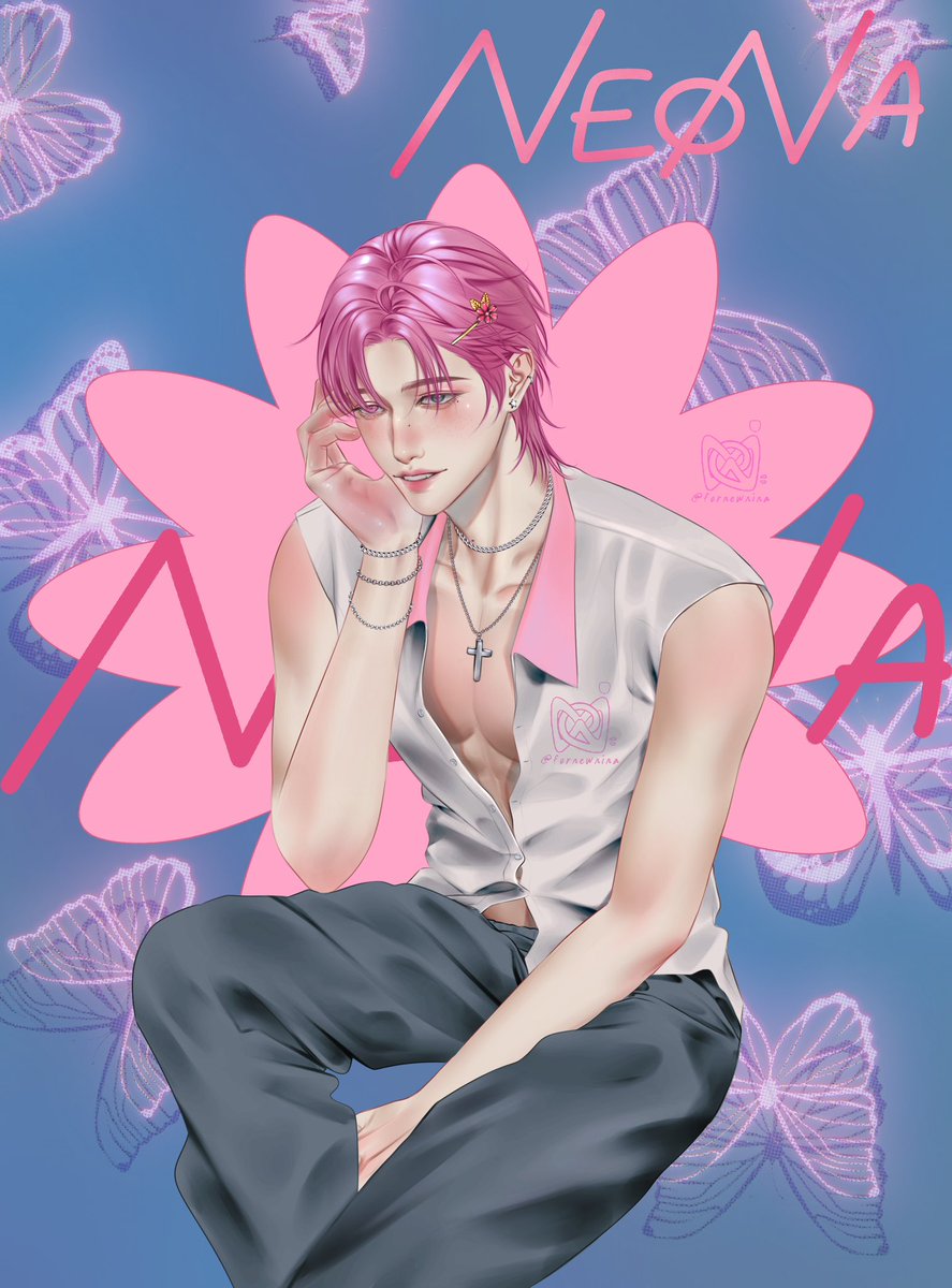 ชื่อ : นีออนน่า / นีน่า
เพศ : ชาย
ป๊า/พ่อ : สกาย-นานิ
หน้าตาได้ป๊ากับพ่อมาอย่างละครึ่ง 
ชอบดอกไม้ แฟชั่น เครื่องประดับและสีชมพู มีแฝดน้องชื่อสไมล์

#hirunkit_ #Neona #Artwork