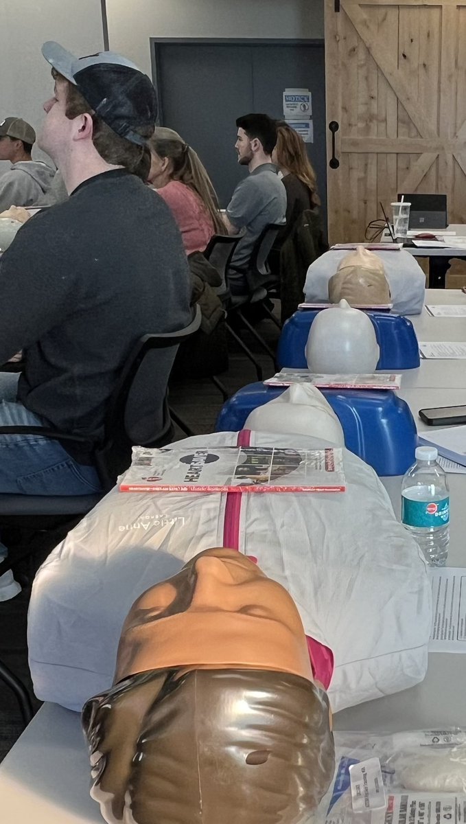 JShips's tweet image. At @CoverCress we make sure we cover everything, including safety. Company wide CPR and emergency situation training. Thanks to the Olivette Firefighters Community Outreach for the training this morning. #americanheartassociation #safetyfirst #cprtraining #covercress