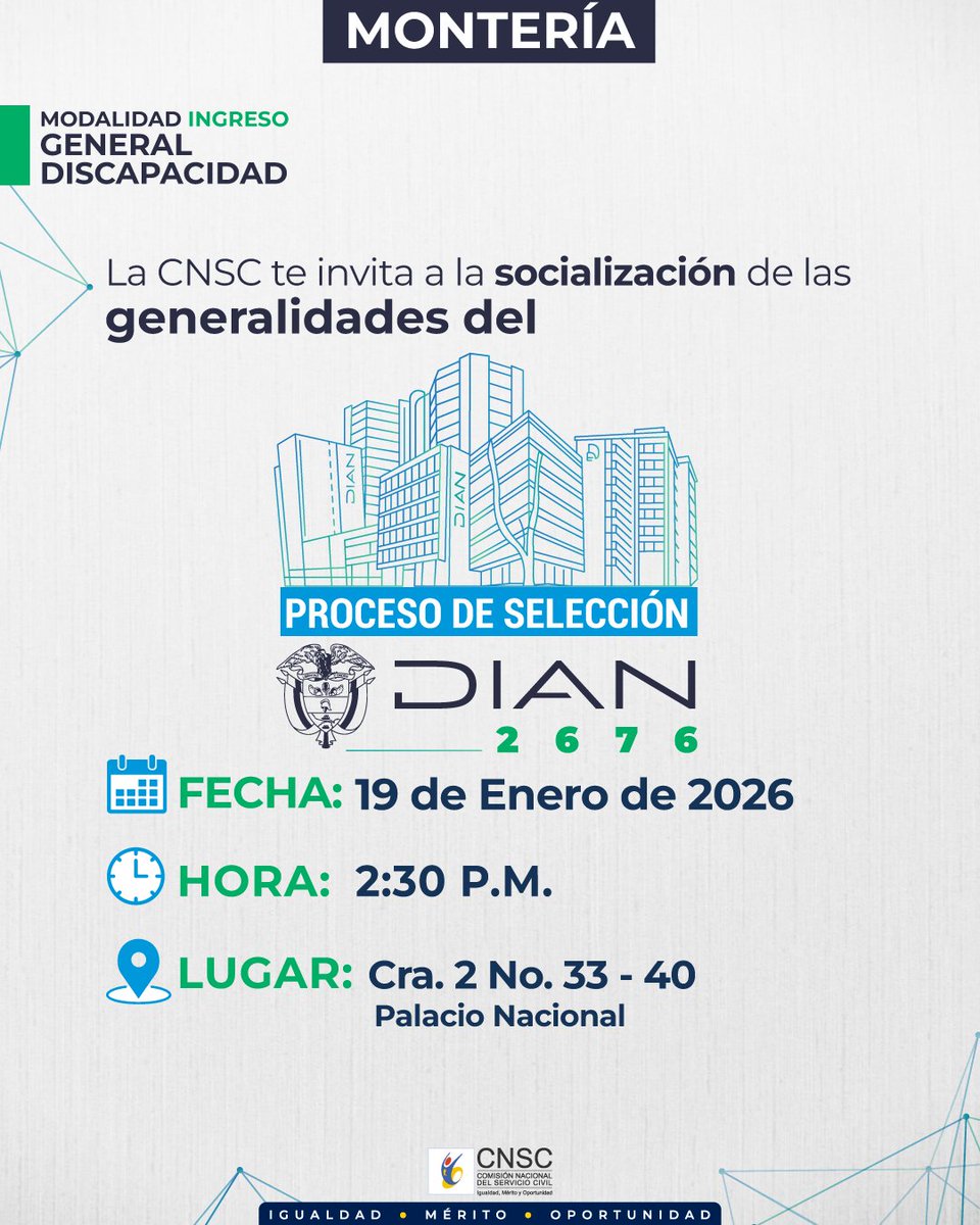 Comisión Nacional del Servicio Civil tweet media