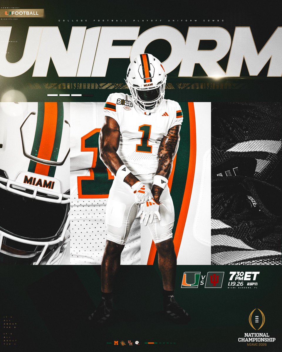CanesFootball's tweet image. Championship threads 👊

#GoCanes | #NationalChampionship