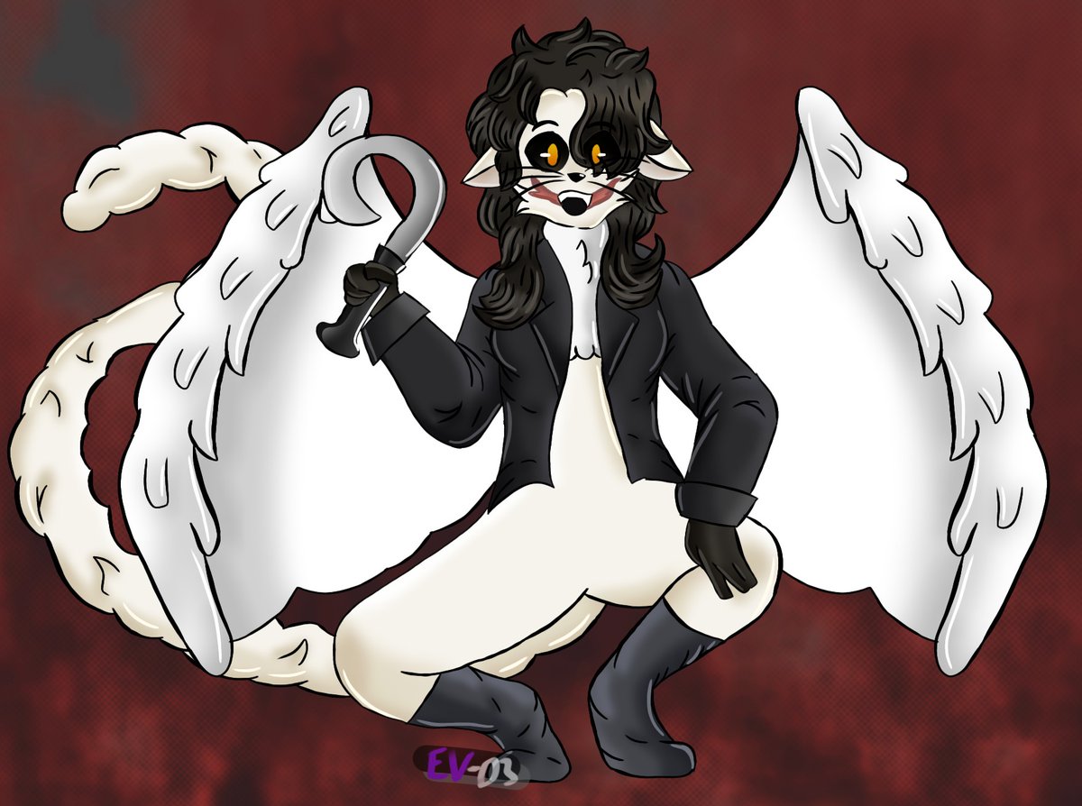 \._⁠●Les presento a Lom Ulosse●⁠_./
        (Sus emojis: 🪽🌩️🥀)

— Vigésimo Sexto Oc SC principal ✨
#SmilingCrittersOc #drawing #OC