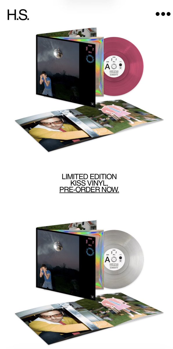 HStylesSP's tweet image. 💽 || ¡Pequeño adelanto del formato físico del disco y de los vinilos de “Kiss All The Time. Disco, Occasionally”!

El nuevo álbum de Harry Styles saldrá a la venta el 6 de Marzo. ¡Ya disponible en pre-order!