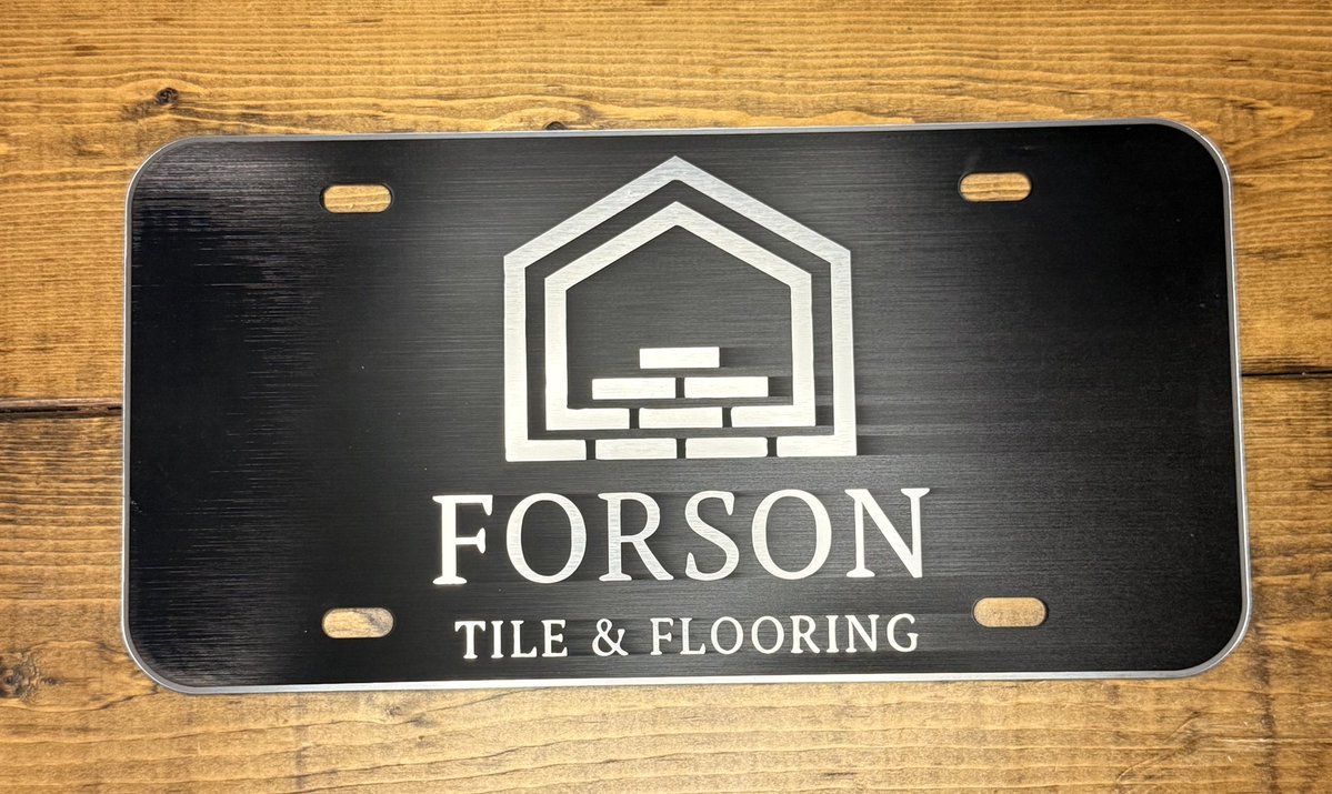 AJ_DesignCo's tweet photo. Did someone say custom license plate? 

We do it all here at AJ Design Company! https://t.co/7SMbIDr42w