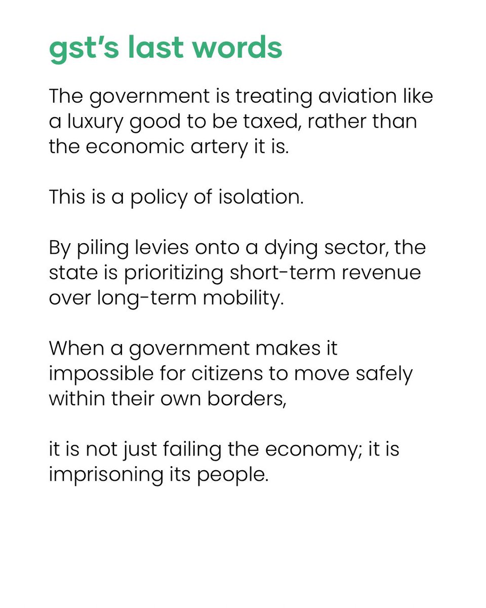 wearegst's tweet image. Fixing this requires more than seasonal fare warnings. Nigeria needs lower cost burdens, smarter regulation and long-term planning — or flying will remain a privilege.