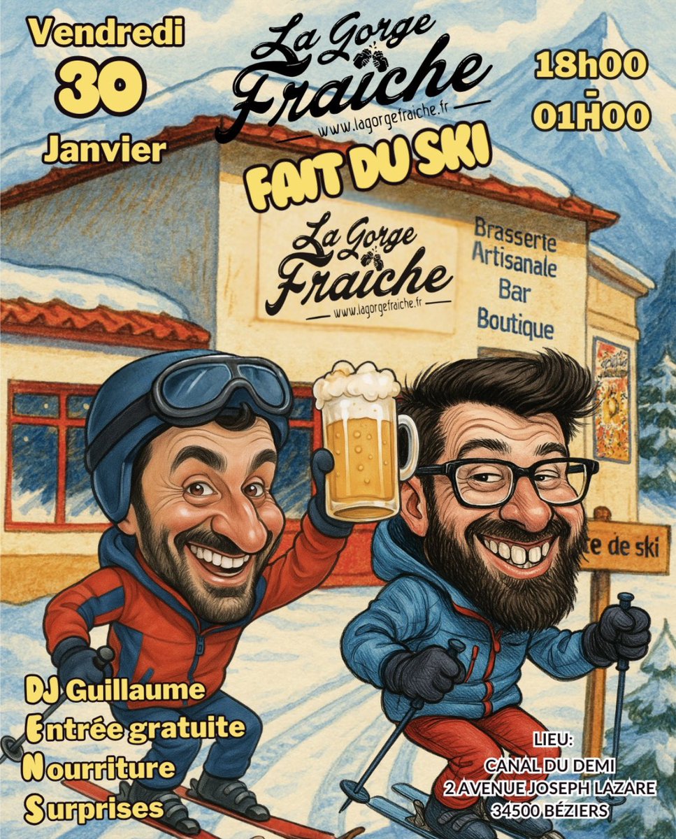 Une soirée a noter dans vos agendas !!
#beziers #apresski #soiree <a href="/Midilibre/">Midi Libre</a> <a href="/iciherault/">ICI Hérault</a>